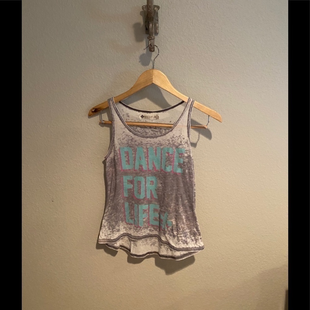Masquerade “Dance For Life” Burnout Tank Gray​​​​​​​​​